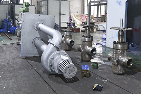 閥門(mén)表面處理 閥門(mén)廠車間一角